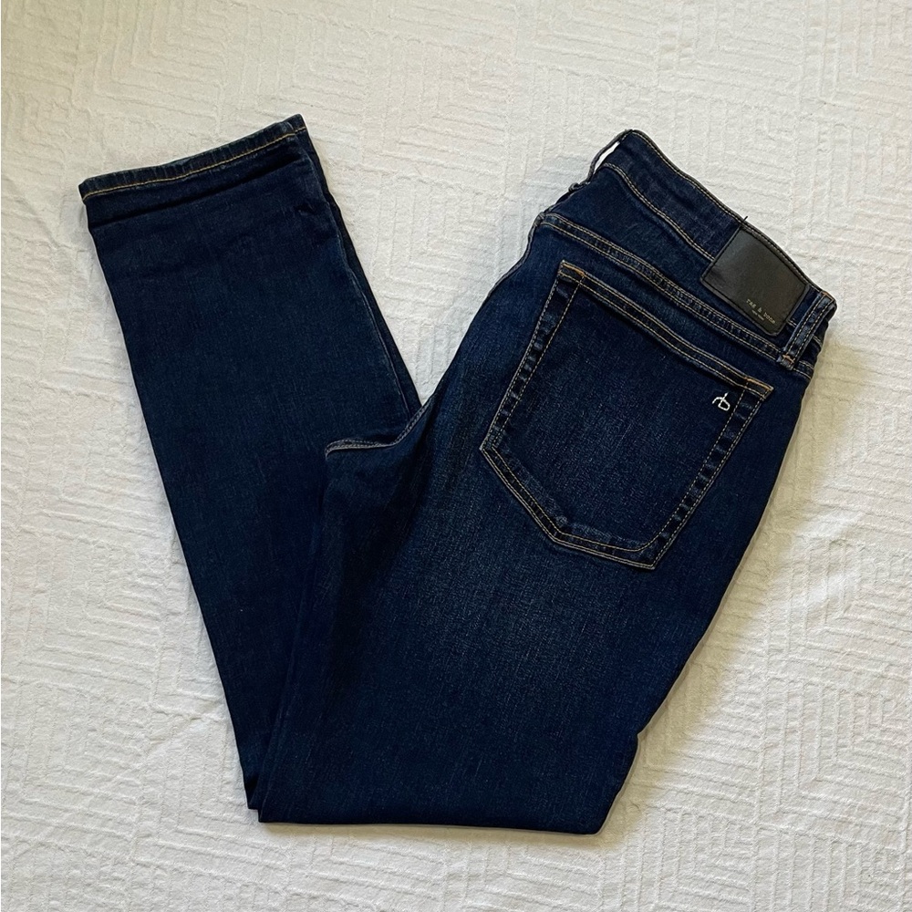 Rag & Bone Women’s Low Rise Slim Boyfriend Jeans size 29 Dark Wash - Picture 4 of 12